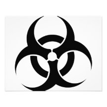Bio-Gefahrnsymbol Einladungskarte
