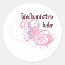 Biochemie-Baby Runder Aufkleber