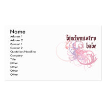 Biochemie-Baby Visitenkarten Vorlagen