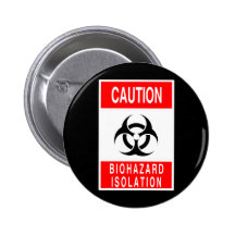 Biogefährdung-Symbol Button