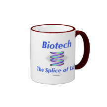 Biotech. Die Spleiß des Lebens. (weißer Hintergrun Tee Haferl