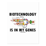 Biotechnologie ist in meinen Genen (DNS-Reprodukti Postkarte