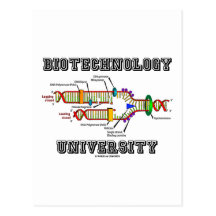 Biotechnologie-Universität (DNS-Reproduktion) Postkarten