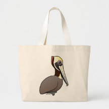 Birdorable Brown Pelikan Tragetaschen