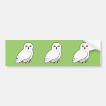 Birdorable Snowy Eule Auto Aufkleber