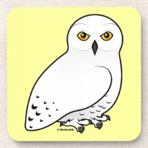 Birdorable Snowy Eule Getränk Untersetzer