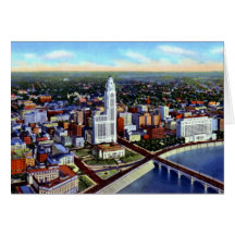 Birdseye Ansicht von Columbus, Ohio Grußkarten