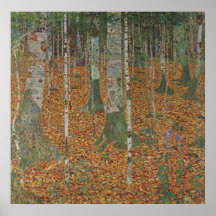 Birken-Wald durch Gustav Klimt Posterdrucke