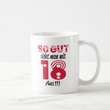 birthday 18 tee tasse