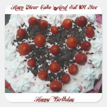 Birthday Cake Sticker