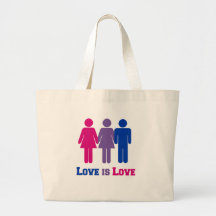 Bisexual-Liebe ist Liebe Tragetaschen