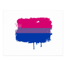 Bisexuelle Stolz-Farben Postkarten