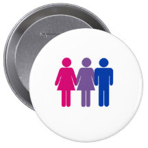 Bisexuelles Mädchen Buttons