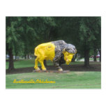 Bison-Statue Postkarte