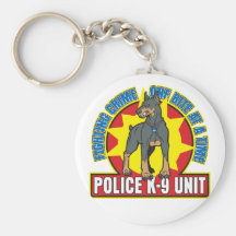 Biss des Dobermann-K9 Schlüsselanhänger