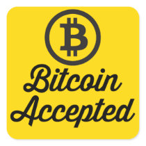 Bitcoin nahm Aufkleber-Sets an aufkleber