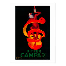 Bitterer Campari Vintages PosterEurope Postkarten