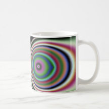 Black Pink Rainbow Fractal Jewels Mug