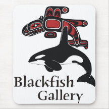 Blackfish-Galerielogofarbe Mauspad