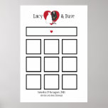 blacktableplantransnoborder, heart3, BRIDE&GROO… Plakat