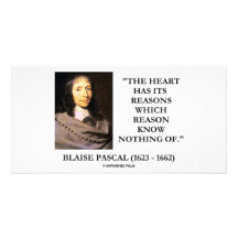 Blaise Pascal-Herz-Grund-Grund wissen nichts von Photokartenvorlagen