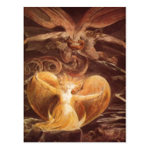 Blake, William Der gro? e auswendiges Drache und s Postkarten