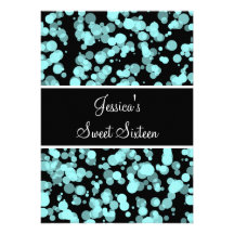 Blasse aquamarine Blasen Schwarzes u. Weiß des Bon Individuelle Ankündigung