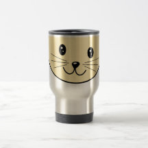 Blasse bernsteinfarbige Farbkatze Teetasse