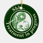 Blättern Yin Yang stört nicht Ornament