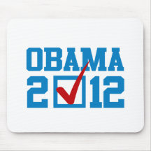 BLAU ABSTIMMUNGOBAMA 2012 MOUSEPAD