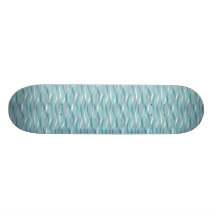 Blau bewegt Skateboard wellenartig Personalisiertes Skatedeck