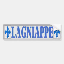 Blau deckt Lagniappe mit Ziegeln Autosticker