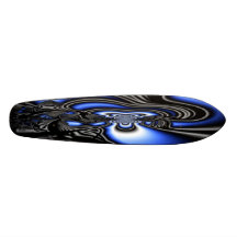Blau dort drüben personalisiertes skatedeck