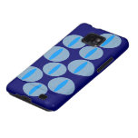 Blau kreist abstrakten Kasten Samsungs-Galaxie-S e Galaxy S2 Case