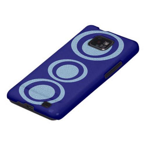 Blau kreist abstrakten Kasten Samsungs-Galaxie-S e Samsung Galaxy S2 Hülle
