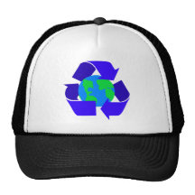 Blau recycelt truckerkappen