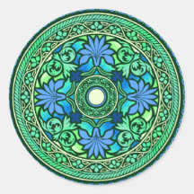 Blau-u. Aqua-Disc-indischer Hochzeits-Einladungs-A