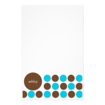 Blau und Brown Bedrucktes Papier