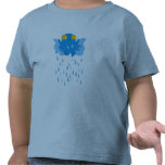 Blau und Regnen Hemd