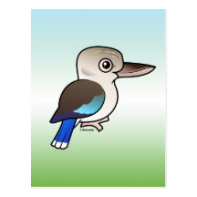 Blau-winged Kookaburra Postkarte