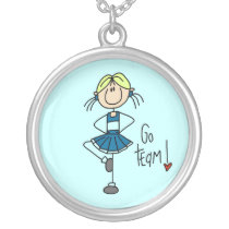 Blaue Cheerleader-Halskette halsketten
