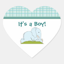 Blaue Elefant-Baby-Aufkleber