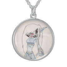 Blaue Elf-Halskette