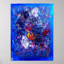 Blaue Explosion Poster