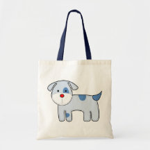 Blaue Flecken-Welpen-Tasche