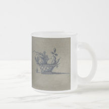 Blaue Fliese klassischer Antiquarian-Delfts - Obst Tasse