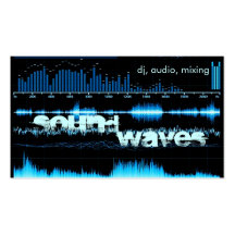 blaue Frequenz bewegt DJ/producer Visitenkarte wel