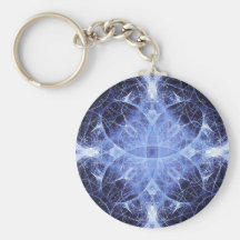 Blaue gotische Schlüsselketten Prinzessin-Fractal Schlüsselband