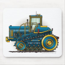 Blaue große Bulldozer-Traktor-Mausunterlagen Mousepads