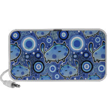 Blaue Katzen-Muster Speaker